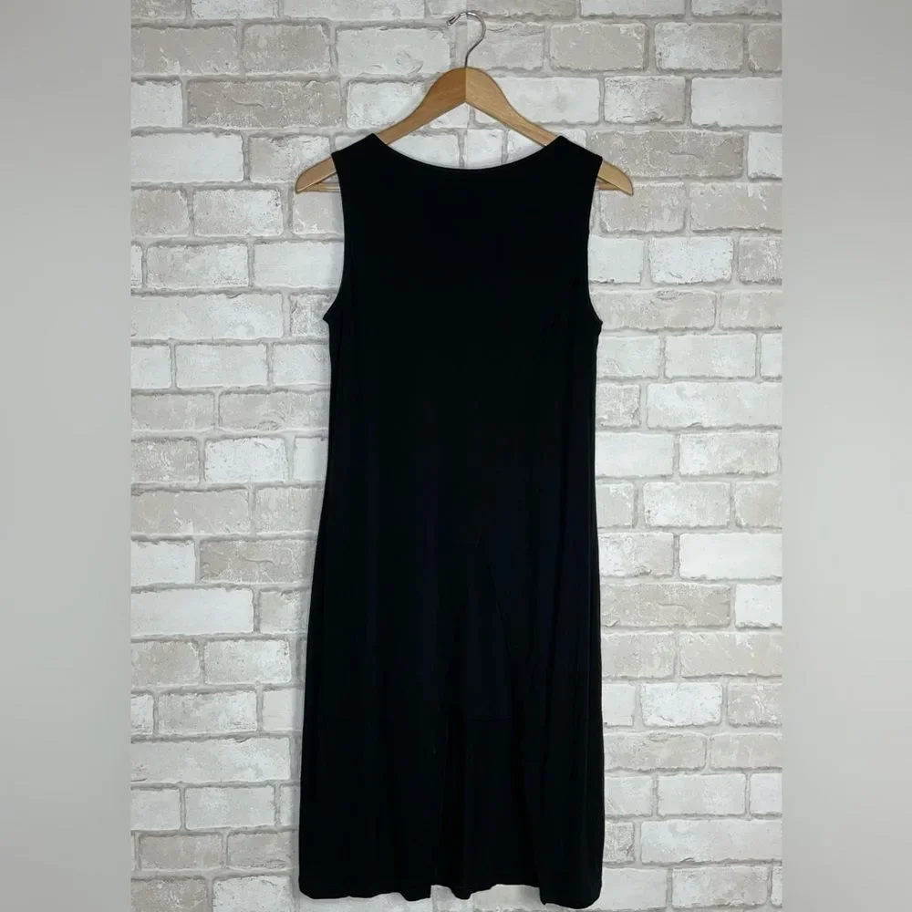 CAbi Beyond Tee Black Sleeveless Tunic Top Size S
